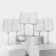A set of glasses for wine Alex, glass, 600 ml, 6 pcs