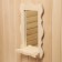 Carved mirror with a shelf, 48x33x10
