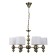 Ceiling light Gerhort G11094/6AB WT, 6x40W, E14, 80x64x64 cm, bronze color