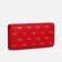 Women's wallet on magnets, red color