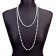 Carnival beads for pearls, 1.5 m, 8 mm, gray color