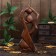 Souvenir tree "couple pleasure" brown color 30x15x4 cm