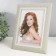 Photo frame plastic 13x18 cm "Weaving beige" Inner silver stroke 23x18 cm
