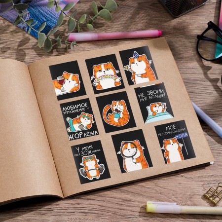 Paper stickers "red -haired happiness", 11 x 15.5 cm-4