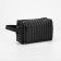 Lightning cosmetic bag, external pocket, black color