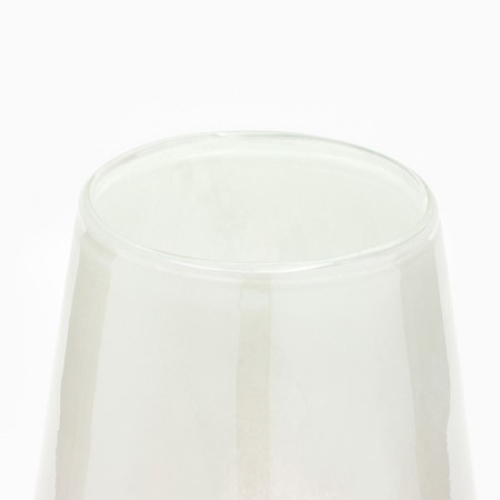 Vase for flowers "Tenderness" of colored glass 30.5 × 17.5 × 17.5 cm-2