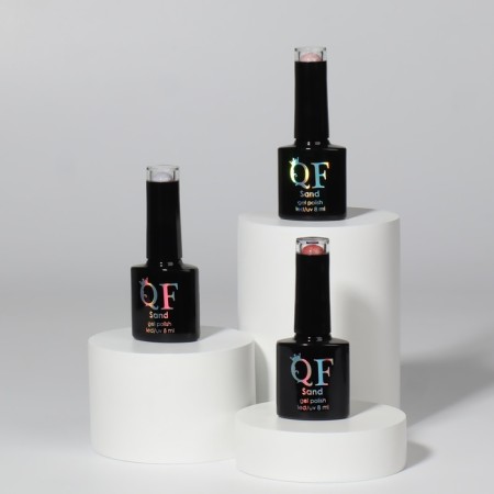 Nail varnish gel, set 3 pcs, 10 ml, lilac, red, pink-1