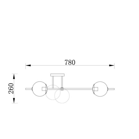 Ceiling lamp Damask, 6xe27, Brass color-4