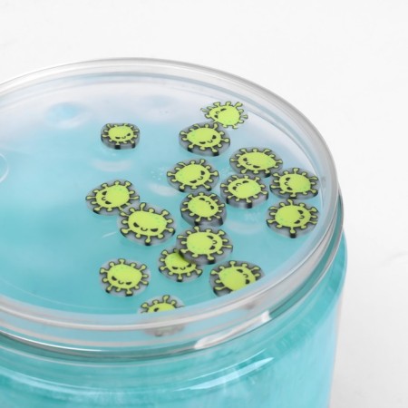 Two -layer slime "Sea" with charming, mint, 350 g-8