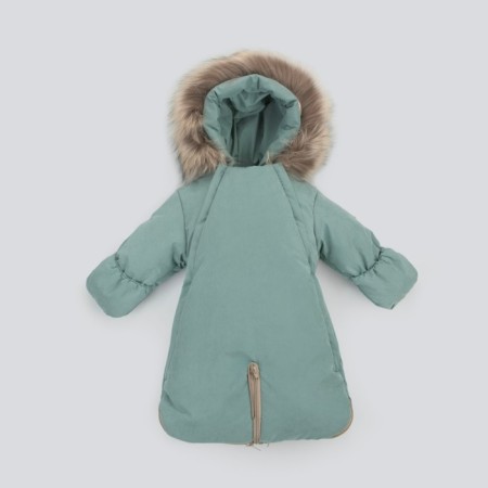 Kinderlitto transformer Kinderlitto “Velvet”, height 68-80 cm, green-gray color-4