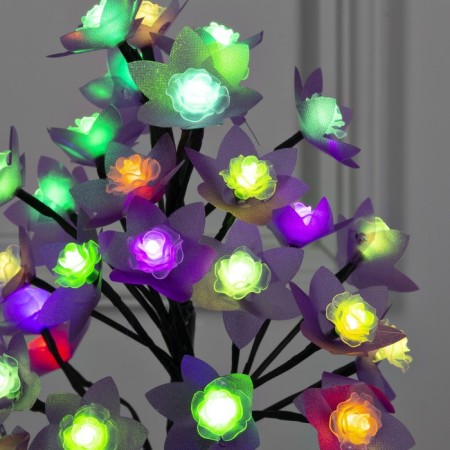 LED bush "Large roses" 30 cm, 32 LED, blinking, 220 V, glow of multi (RG/RB)-2