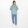Women's trousers are laid down, sea wave, size 44