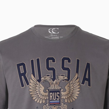 T-shirt male, dark gray color, size 50 (XL)-7