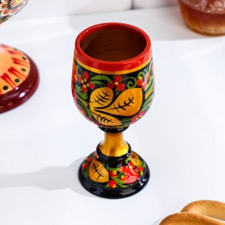 Wedding set "Heart": 2 Fureers, serving tray, Khokhloma-3