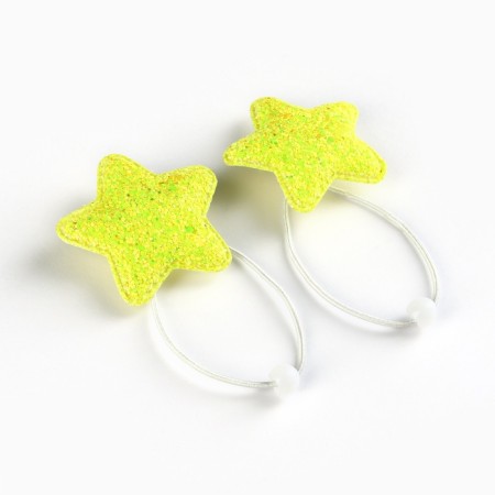 Hair elastic bands "Stars", set 2 pcs-2