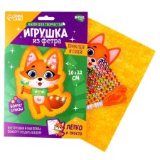 Set for creating a toy made of felt with a thermonacle 