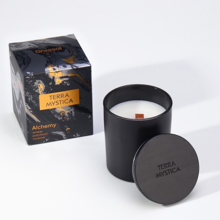 Aromatic candle "Breesal, Terra Mystica", amber, frankincense, patchouli-3