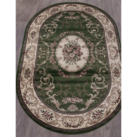 Oval carpet Merinos colizey, size 200x400 cm, color Green-1