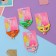 Hair elastic band "Funny animals" (set 2 pcs), bees, mix
