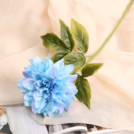Artificial flowers "Georgin Pigmy" 11x60 cm, blue
