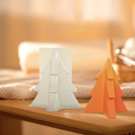 Silicone form for epoxy resin "Christmas tree" 10 × 11.8 × 11.8 cm-1