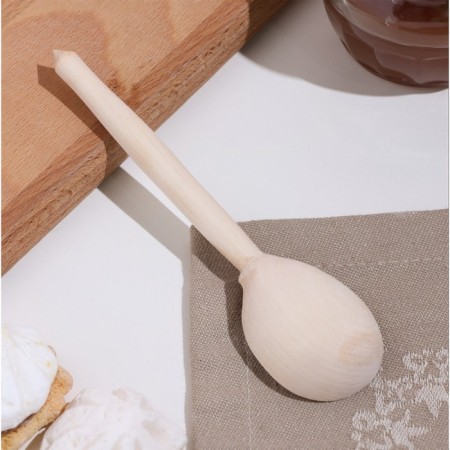 Spoon wooden, tea, without painting-1