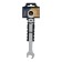 The key combined ratcheon -mounted hinge tundra, CRV, polished, 72 teeth, 13 mm