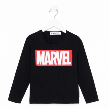 Marvel long sleeve T-shirt, height 86-92, black-5