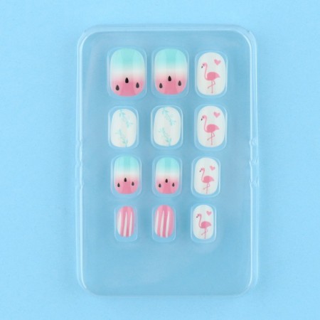Children's overhead nails "Flamingo", 12 pcs-2