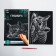 Engraving "kitten" with a metallic effect "silver" A4