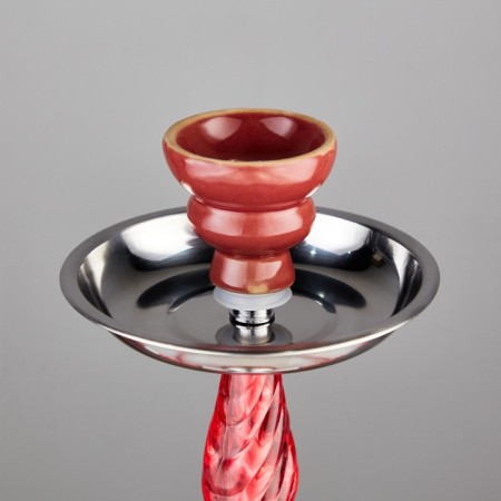 Hookah "ilham", 42 cm, 2 tubes, red-1