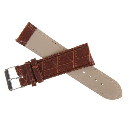 Solomon watch strap, 22 mm, eco-leather, L-19 cm, brown
