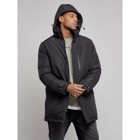 Extensive male winter park, size 54, black color-5