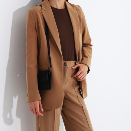 Bag-clate on magnet, long belt, black color-6