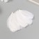 Decorative goose “white” in the shape of a sheet set 40 pcs h = 5-7 cm
