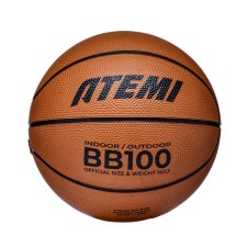 Basketball ball ATEMI, size 3, rubber, 8 panels, BB100N, district 56-58, glued
