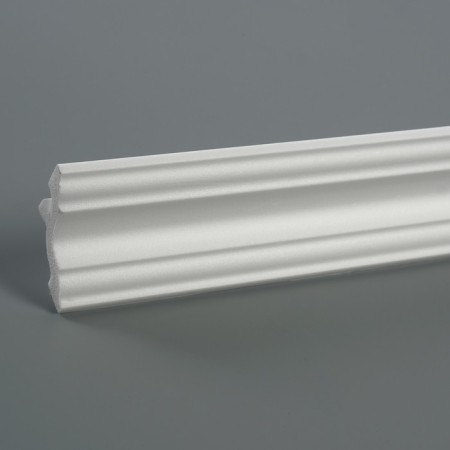 Ceiling skirting board 07017E, white 49x49x2000 mm-2