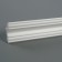 Ceiling skirting board 07017E, white 49x49x2000 mm