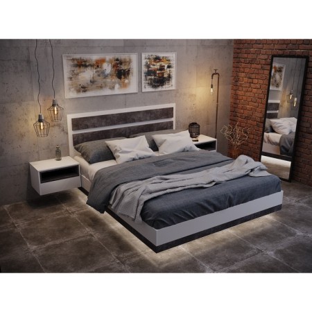 Tumbling bedside dream, white/concrete-2