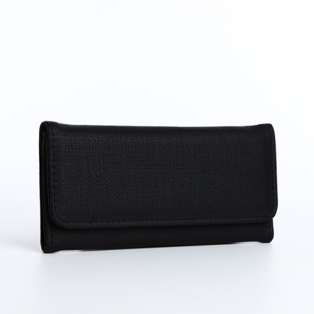 Women's wallet on a magnet, black color