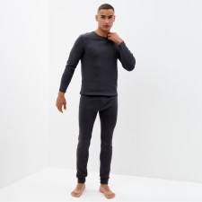 A set of male thermo (longshit, trousers) minku color graphite melange, river 56