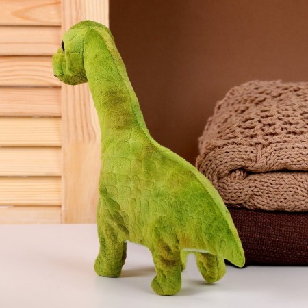 Soft musical toy "Dinosaurus", 20 cm, green color-3