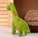 Soft musical toy "Dinosaurus", 20 cm, green color