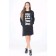 Women's tunic with a long sleeve, size 44, black color