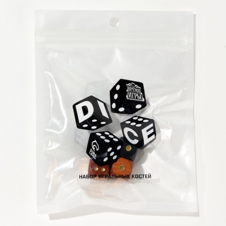 Playing bones "Game time", 1.6 × 1.6 cm, set 4 pcs-1