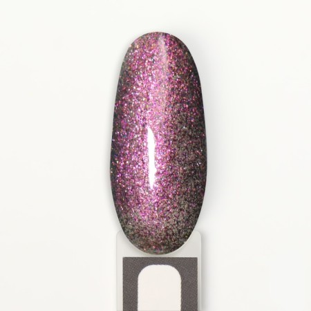 Gel nail polish, “Chameleon”, 3 phase, 8ml, LED/UV, dark green/raspberry color (03)-7