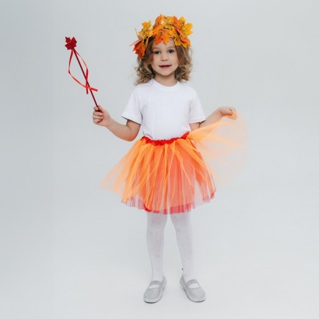 Carnival set "Autumn Muse": skirt, wreath, wand-5