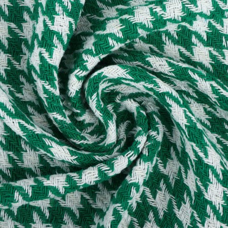 Roman plaid 140x200cm, green, 80% HL, 20% PE, 320 g/m-2