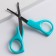 Baby scissors, turquoise color