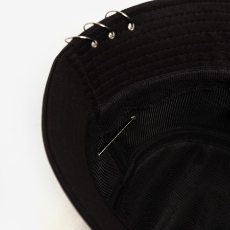 Panama Minaku with rings, black color, size 56-58-9